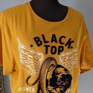 Unisex Men's Or Women's Motorcycle Graphic T-Shirt Yellow Size XL